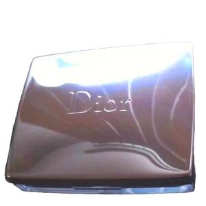 Dior Compact Mirror Silver Great For Small Jewelry/Pills For Travel~New